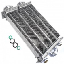 Теплообменник битермический для котла Beretta Ciao 24 CAI/CSI, Smart 24 CAI/CSI - R2310, R10021419 (аналог)